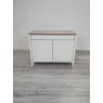 Premier Collection Bergen Grey Washed Oak & Soft Grey Narrow Sideboard - Grade A3 - Ref #0897