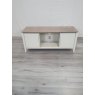 Premier Collection Bergen Grey Washed Oak & Soft Grey Entertainment Unit - Grade A3 - Ref #0899