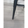 Gallery Collection Mondrian - Dark Grey Faux Leather Bar Stool with Black Legs (Single) - Grade A3 - Ref #0903