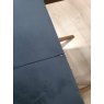 Premier Collection Turin Dark Oak Low Back Uph Chair - Dark Blue Velvet Fabric (Single) - Grade A3 - Ref #0905