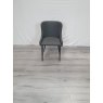 Gallery Collection Cezanne - Dark Grey Faux Leather Chair with Black Legs (Single) - Grade A3 - Ref #0909