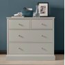 Premier Collection Ashby Soft Grey 2+2 Drawer Chest - Grade A2 - Ref #0938