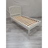 Premier Collection Ashby White Slatted Bedstead Single 90cm - Grade A2 - Ref #0950