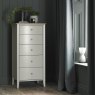 Premier Collection Whitby Scandi Oak & Soft Grey 5 Drawer Chest - Grade A2 - Ref #0964