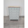 Premier Collection Whitby Scandi Oak & Soft Grey 4+2 Drawer Chest - Grade A2 - Ref #0970