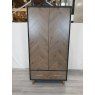 Signature Collection Sienna Fumed Oak & Peppercorn Double Wardrobe  - Grade A2 - Ref #0975