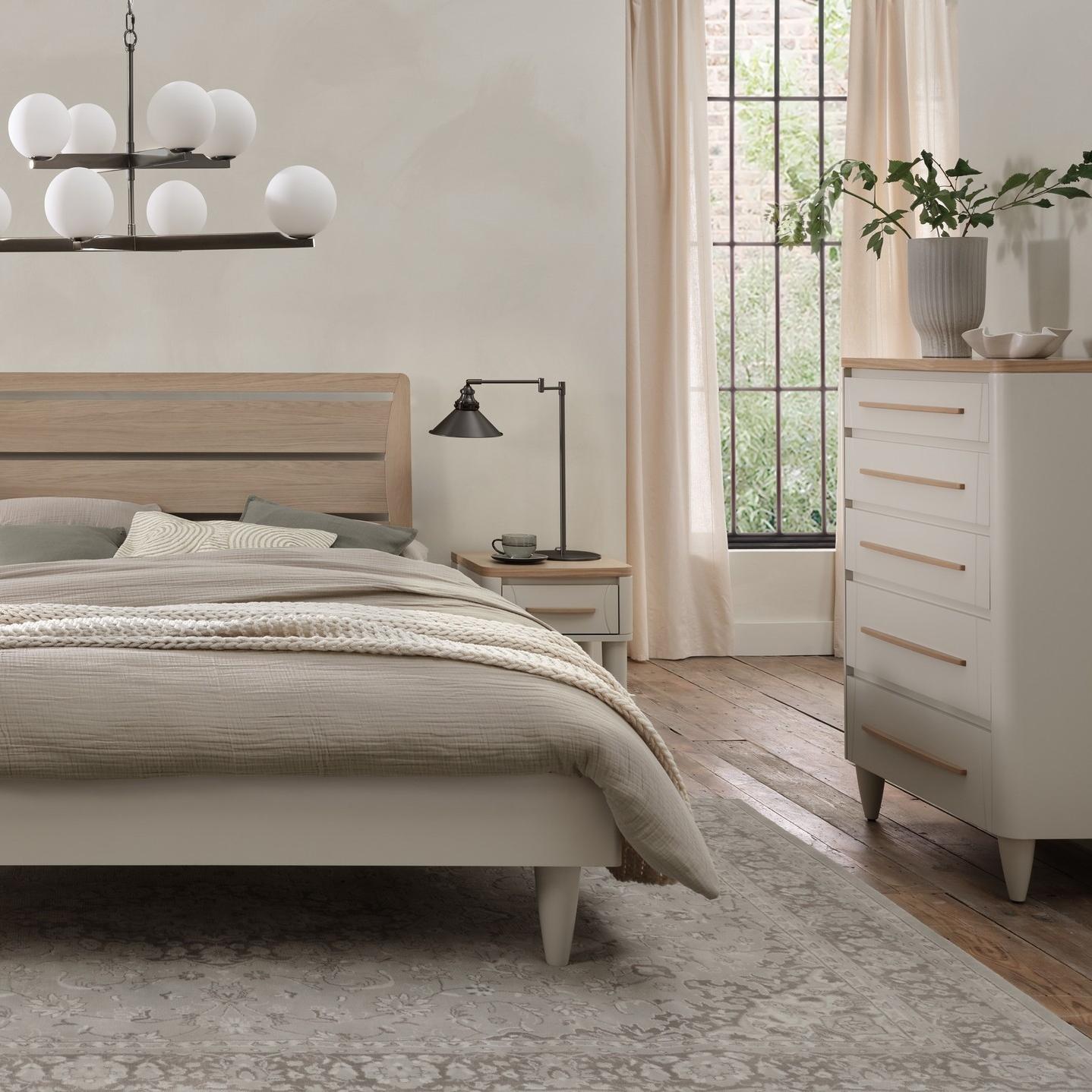 Begin your morning in tranquillity with the Larsen Bedroom Range. Soft hues, clean lines, and natural...